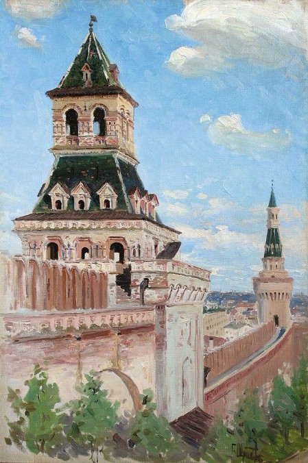Константино-Еленинская башня на картине